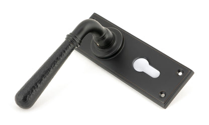 From The Anvil Hammered Newbury Lever Euro Lock Set