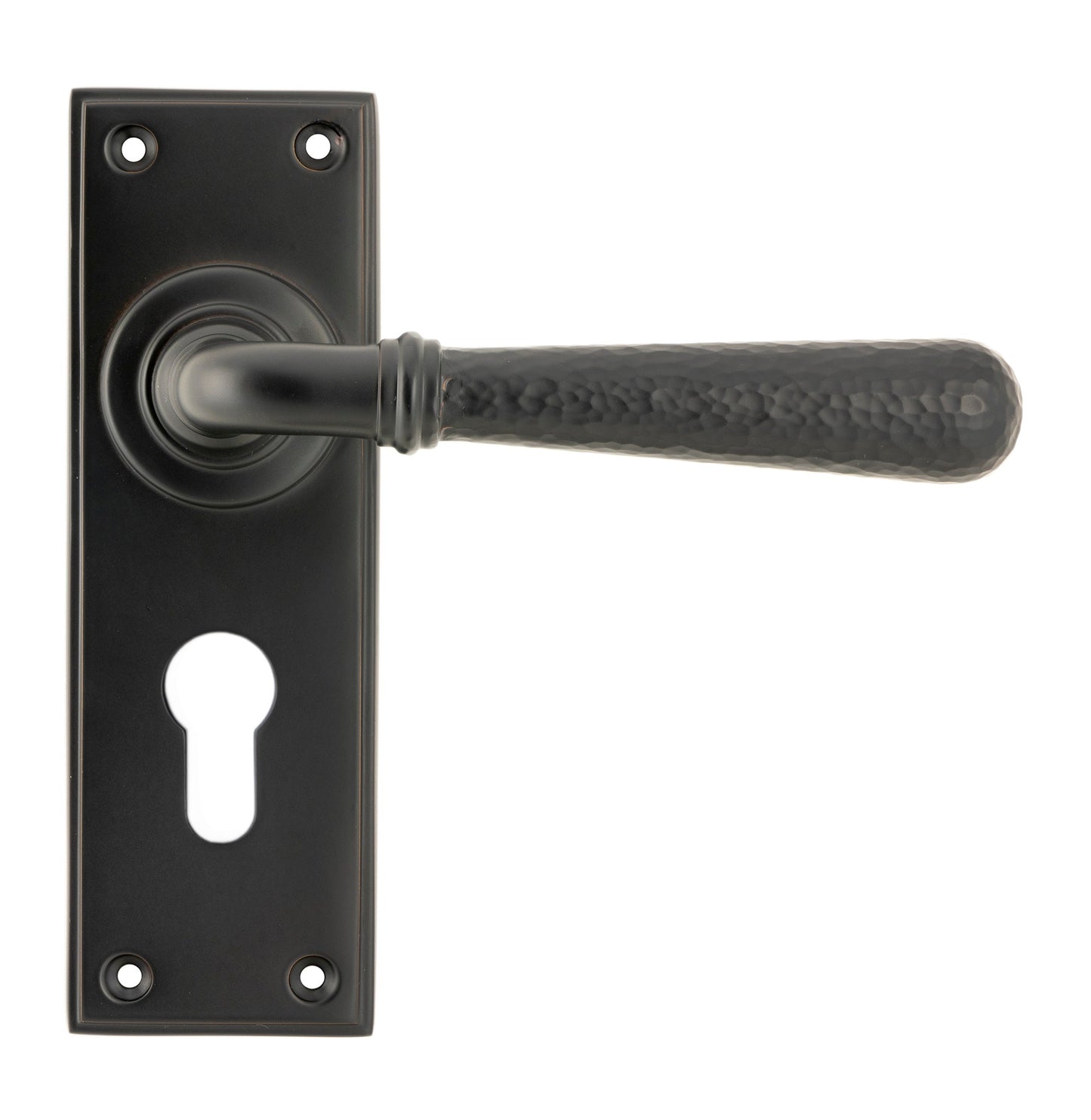 From The Anvil Hammered Newbury Lever Euro Lock Set