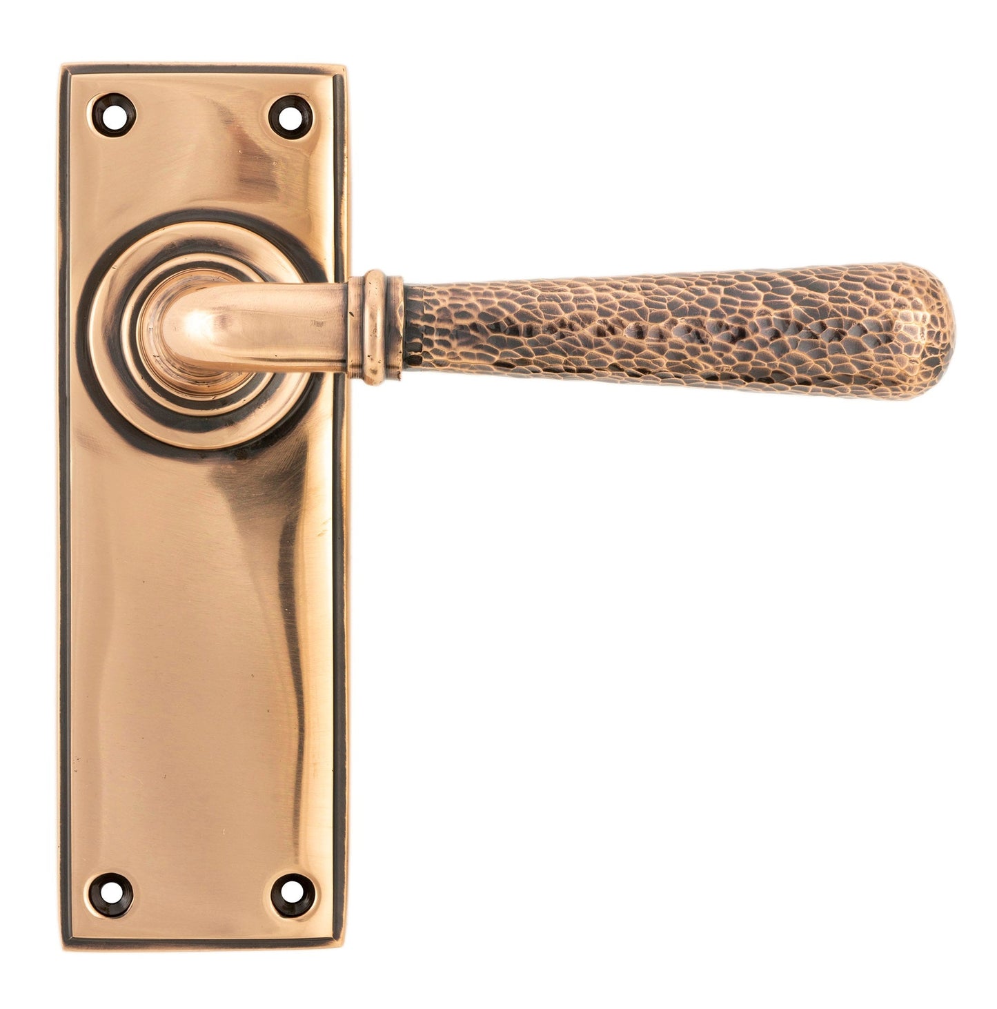 From The Anvil Hammered Newbury Lever Latch Set