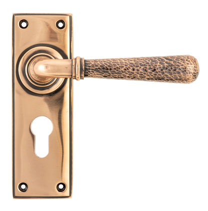 From The Anvil Hammered Newbury Lever Euro Lock Set