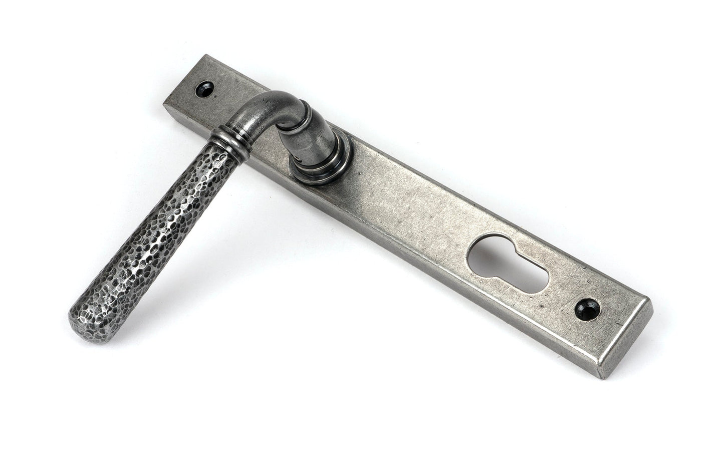 From The Anvil Hammered Newbury Slimline Espag. Lock Set