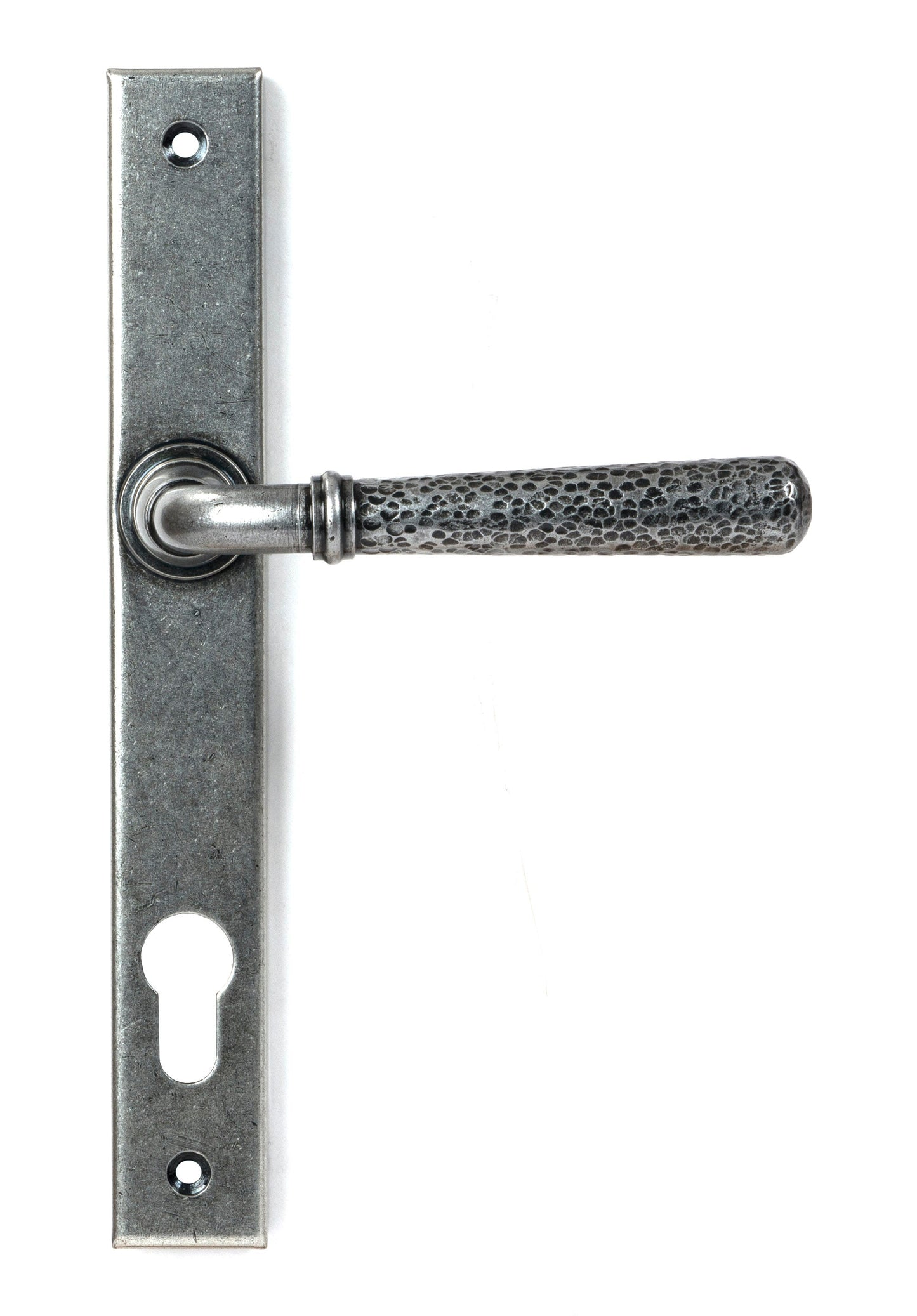 From The Anvil Hammered Newbury Slimline Espag. Lock Set