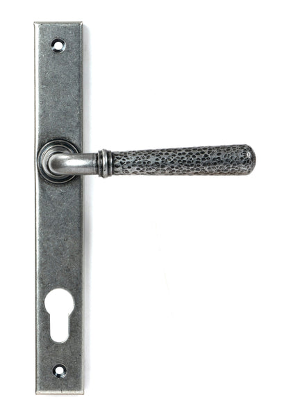 From The Anvil Hammered Newbury Slimline Espag. Lock Set