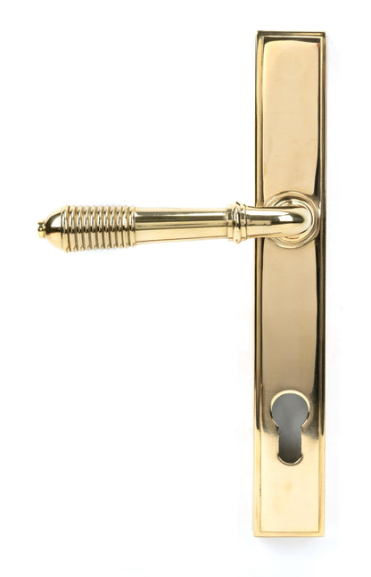 From The Anvil Reeded Slimline Lever Espag. Lock Set