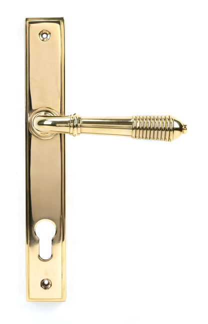 From The Anvil Reeded Slimline Lever Espag. Lock Set