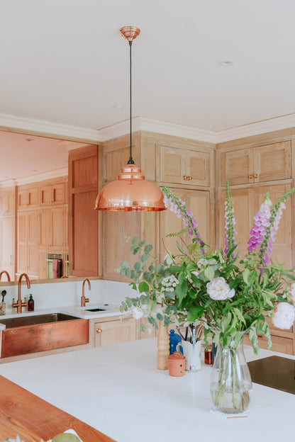 From The Anvil Hammered Copper Harborne Pendant