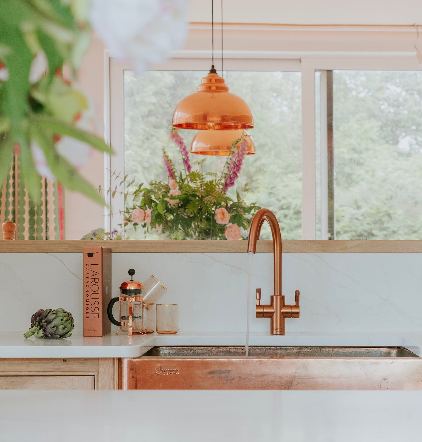 From The Anvil Hammered Copper Harborne Pendant