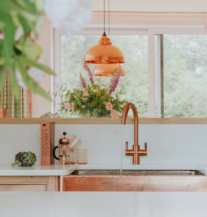 From The Anvil Hammered Copper Harborne Pendant