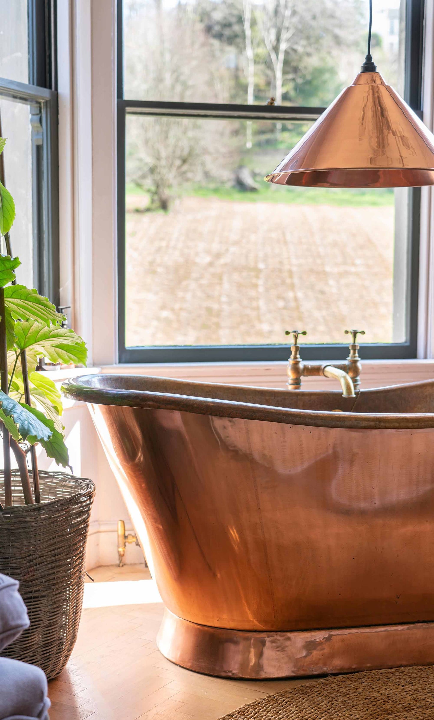 From The Anvil Smooth Copper Hockley Pendant - Hot Tub Shop