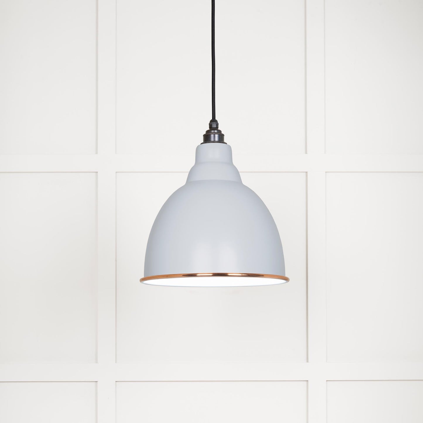 From The Anvil White Gloss Brindley Pendant
