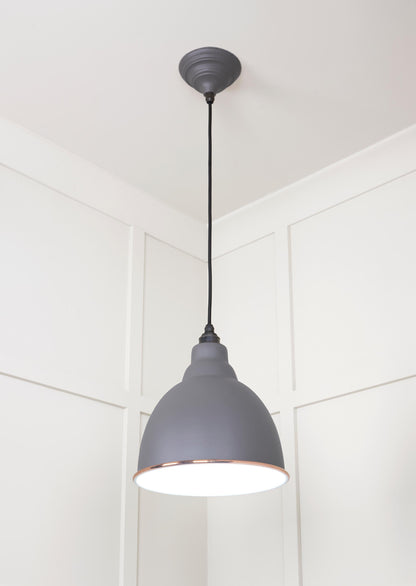 From The Anvil White Gloss Brindley Pendant