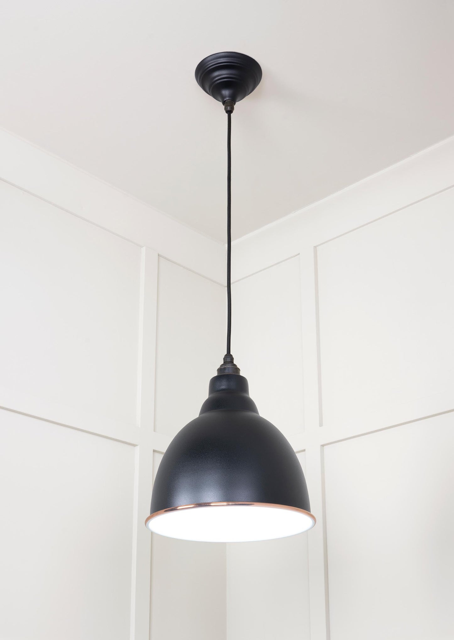From The Anvil White Gloss Brindley Pendant