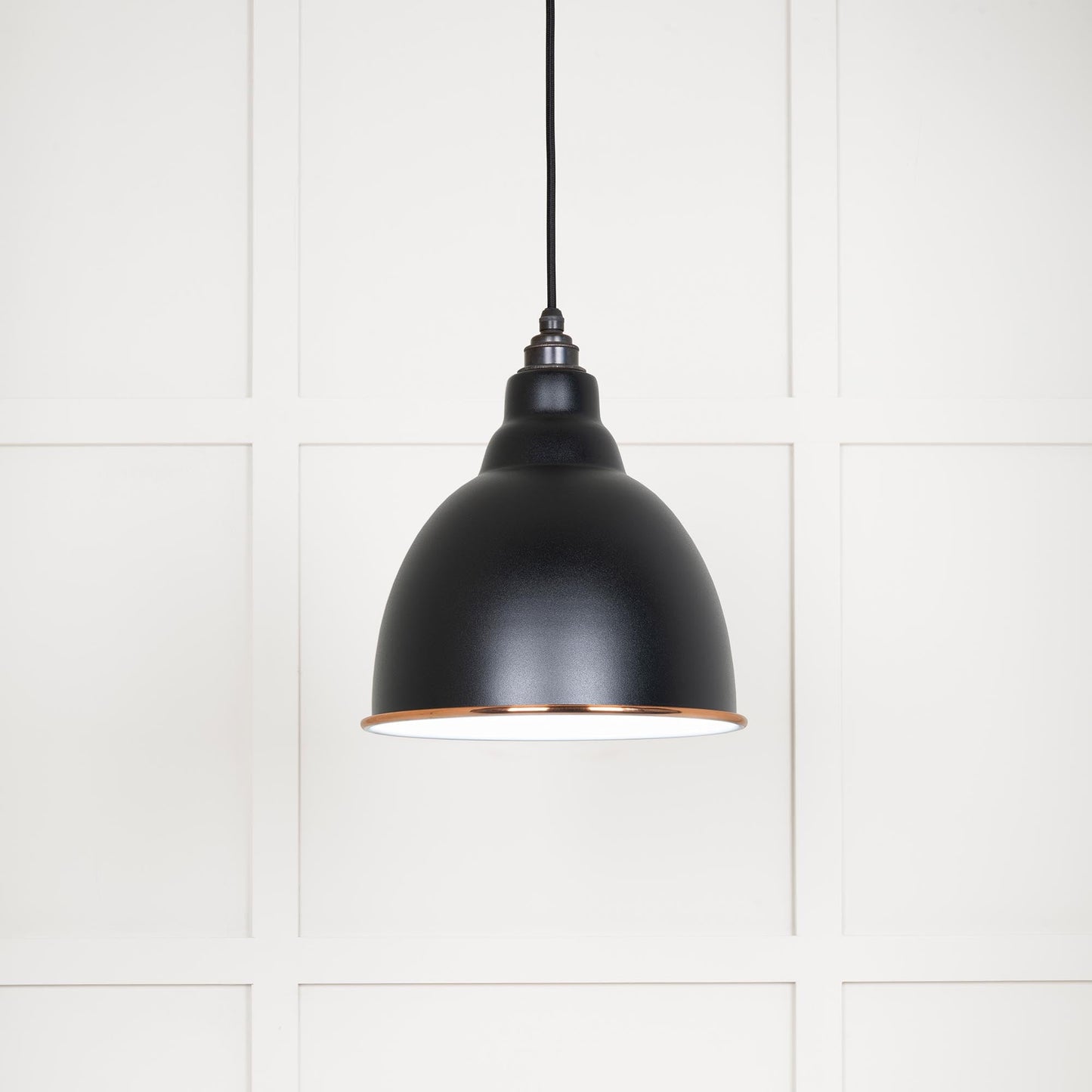From The Anvil White Gloss Brindley Pendant