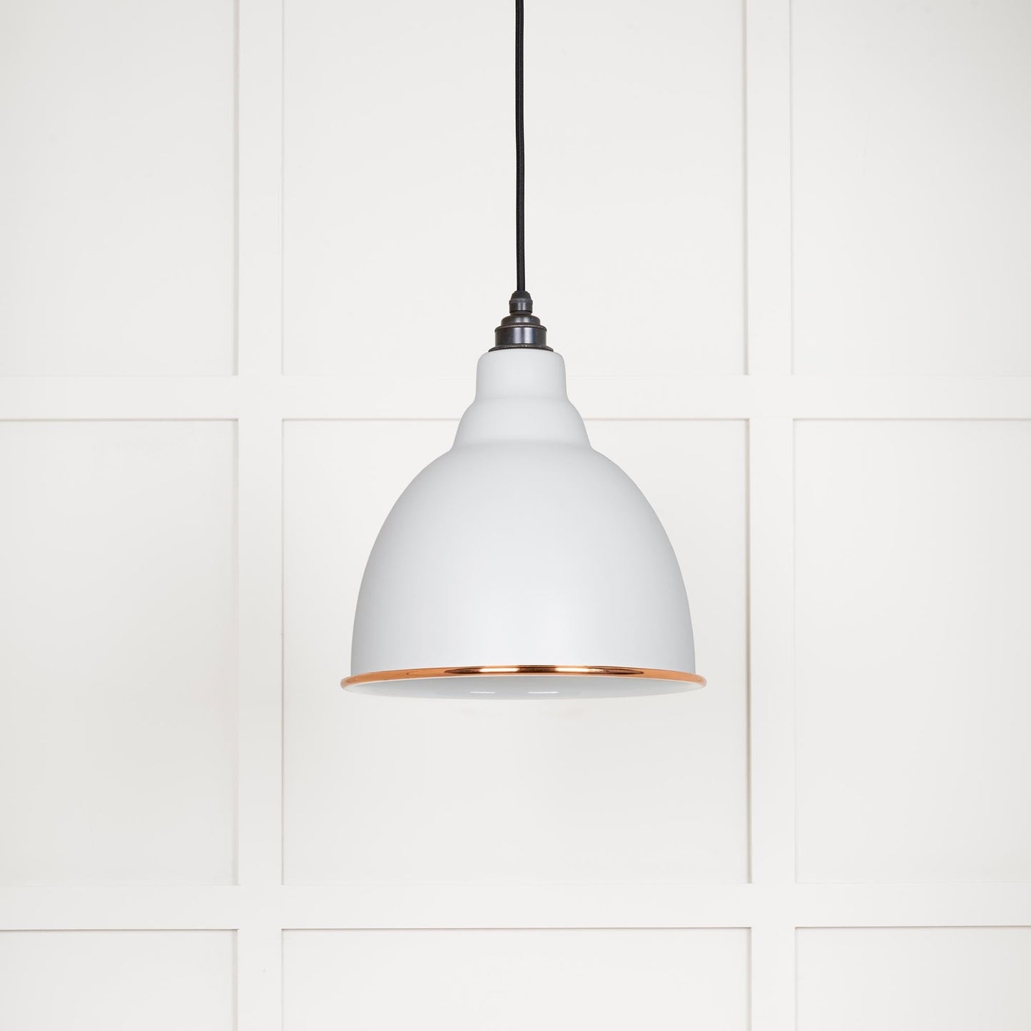 From The Anvil White Gloss Brindley Pendant