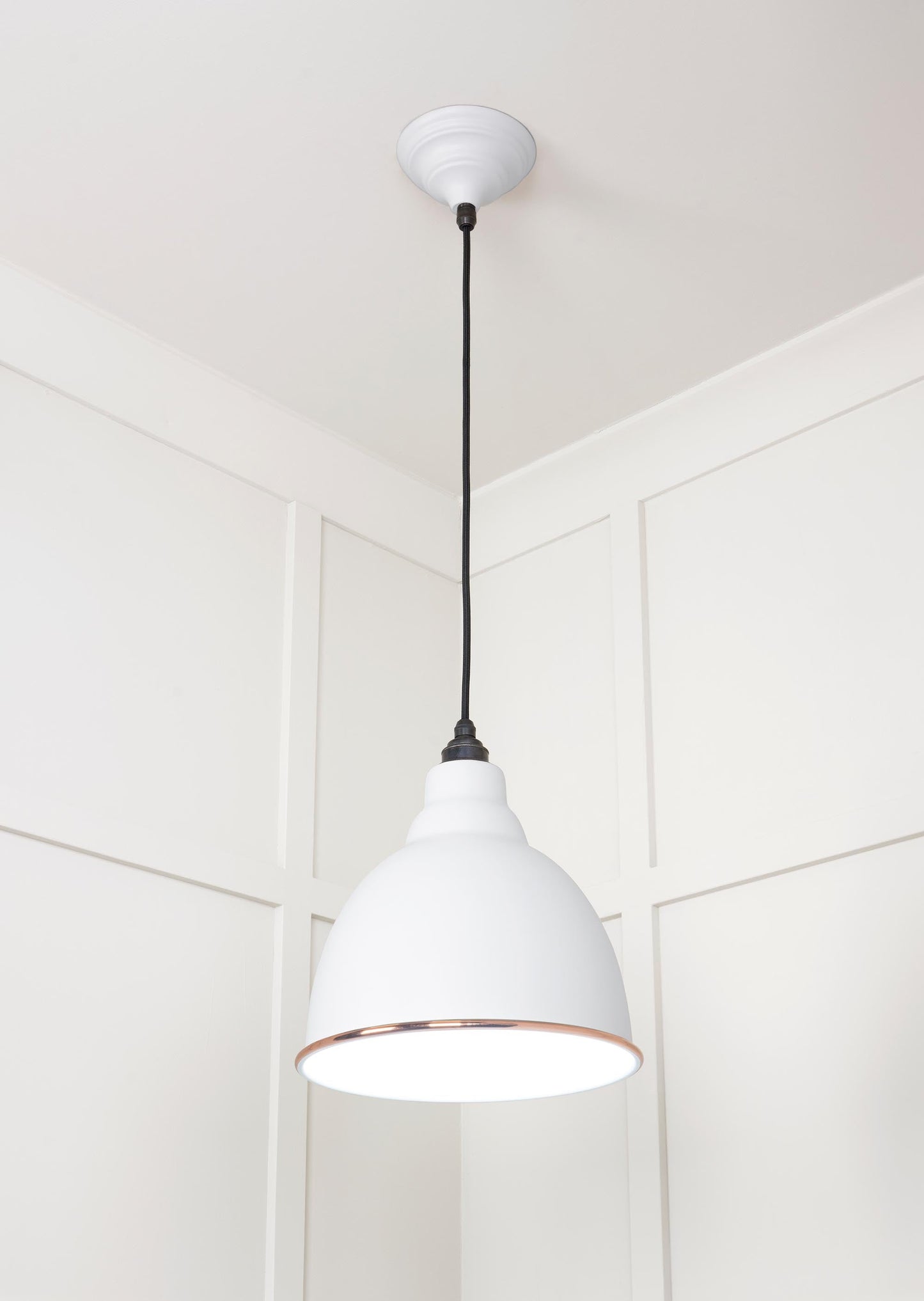 From The Anvil White Gloss Brindley Pendant