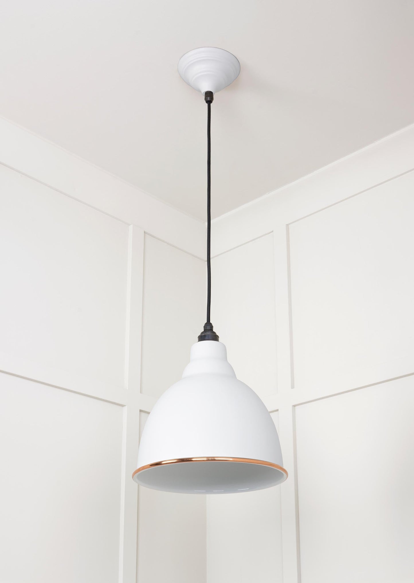 From The Anvil White Gloss Brindley Pendant