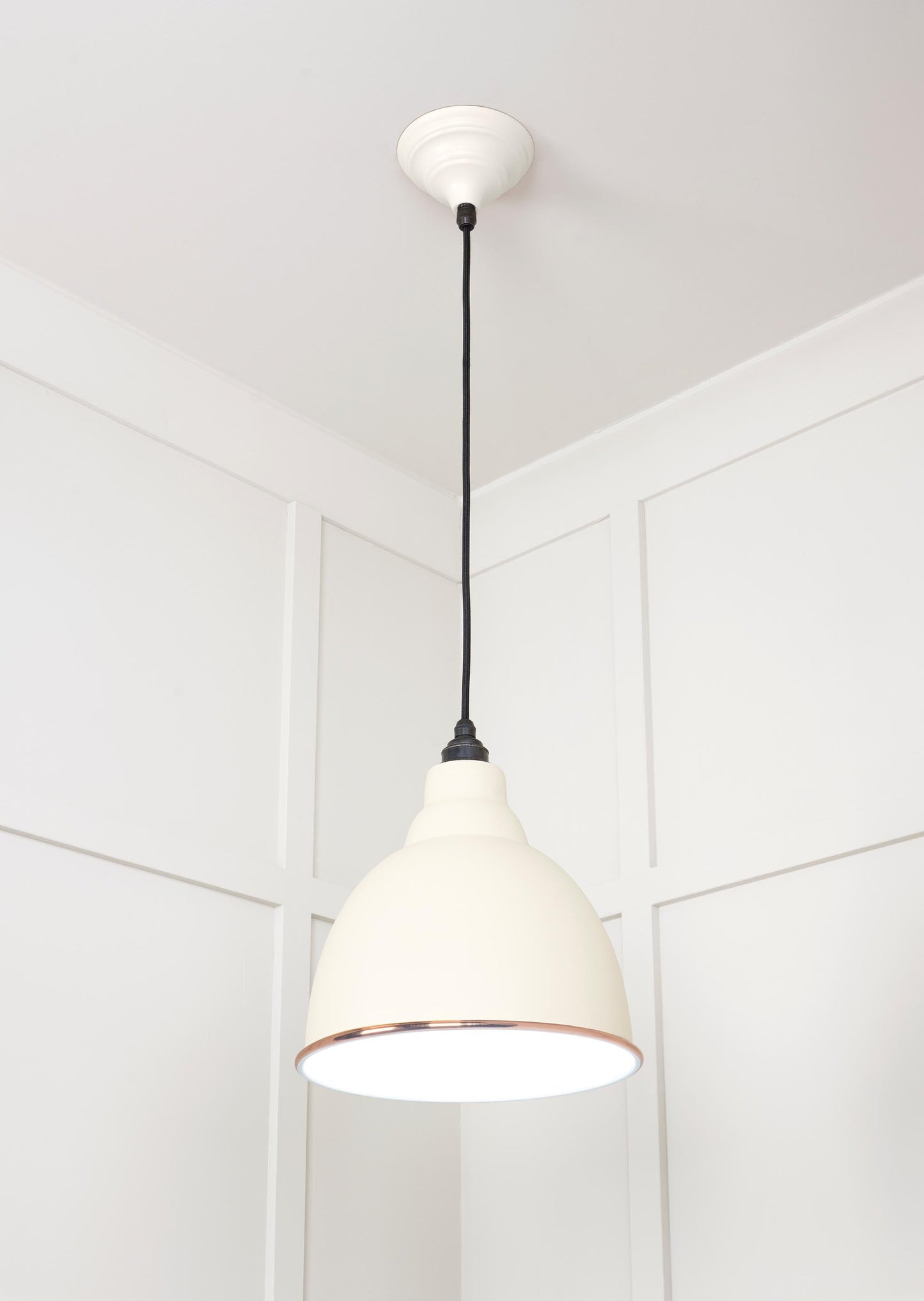 From The Anvil White Gloss Brindley Pendant