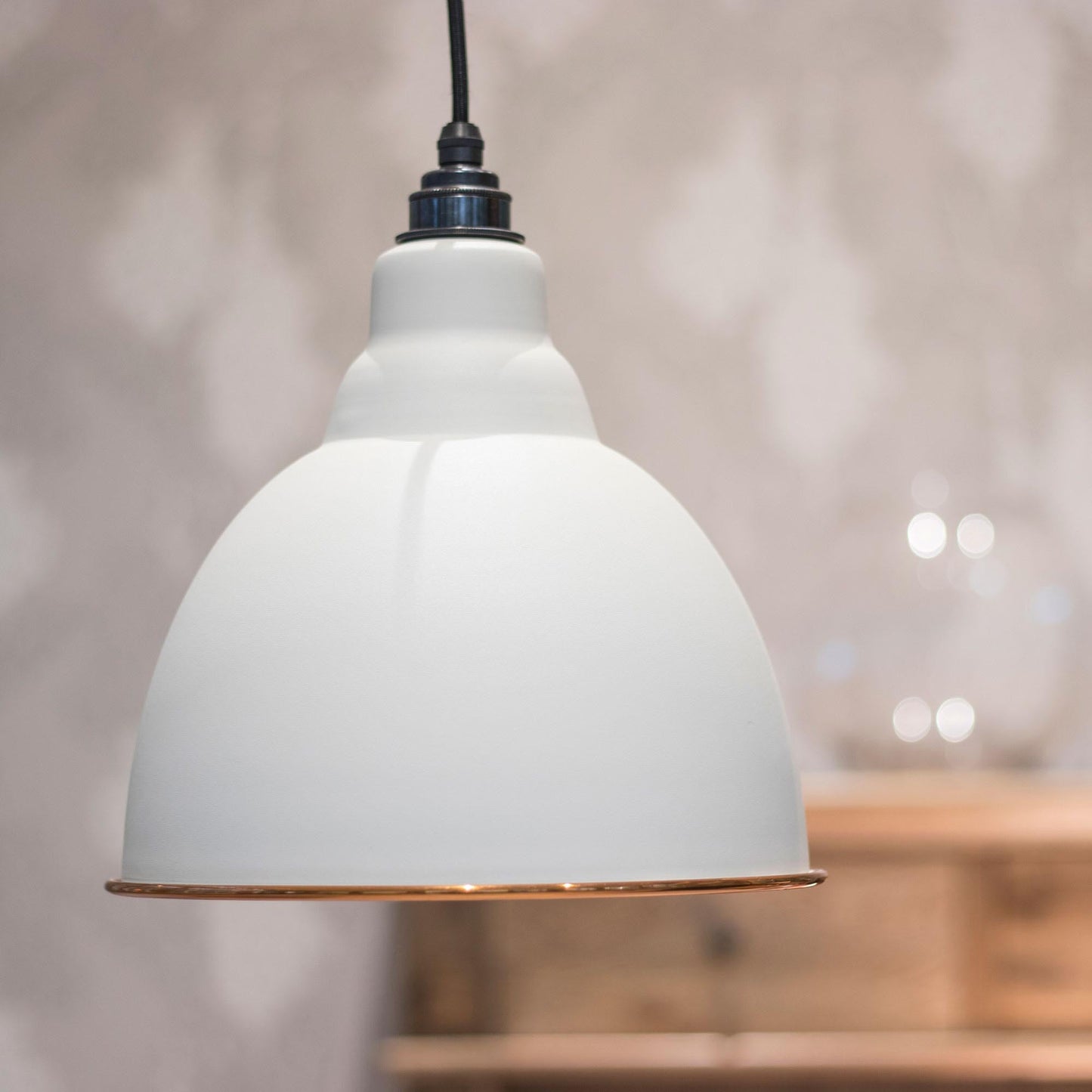 From The Anvil White Gloss Brindley Pendant