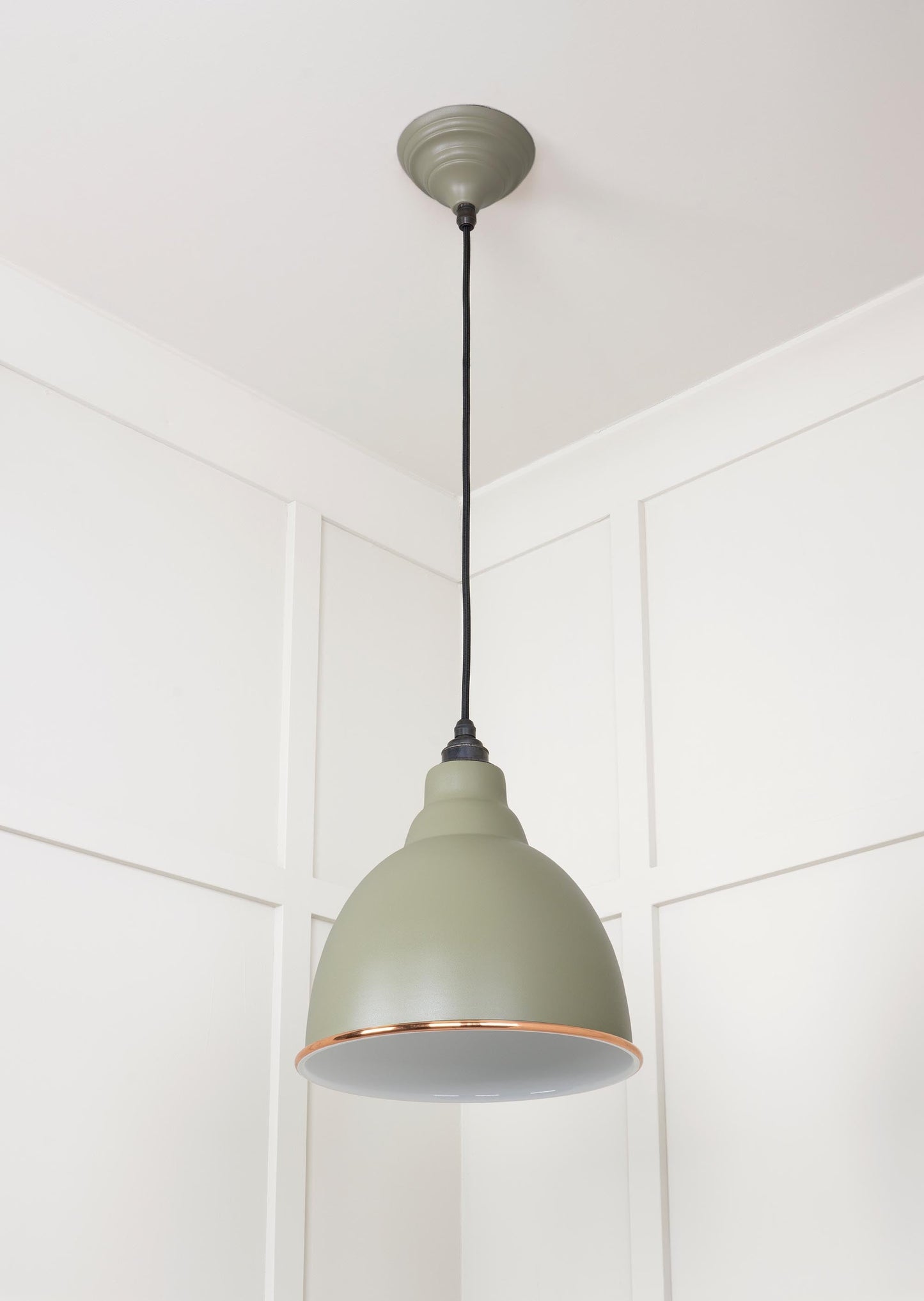 From The Anvil White Gloss Brindley Pendant