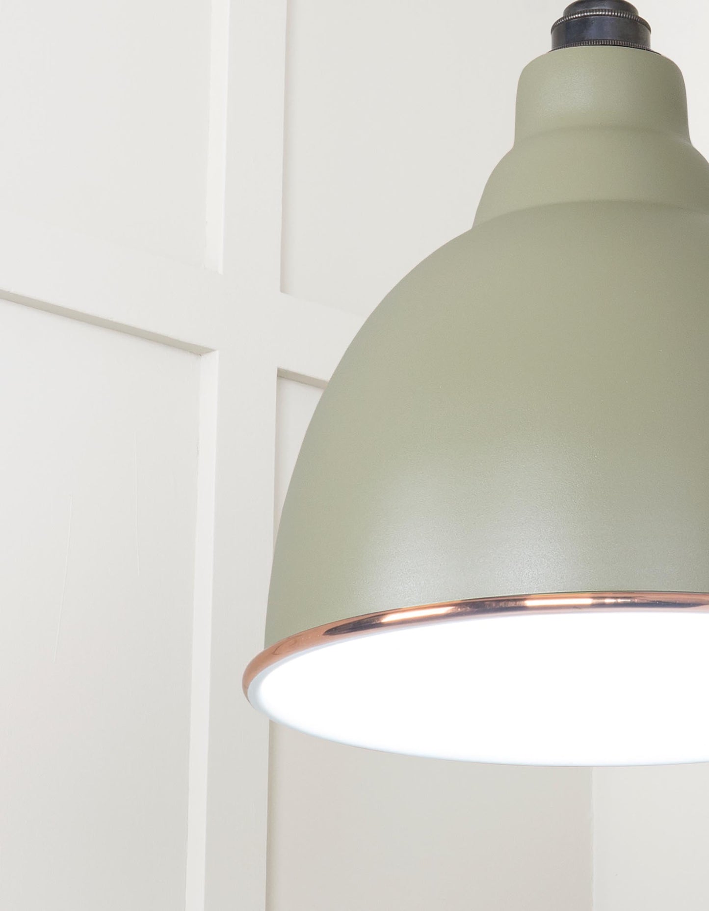 From The Anvil White Gloss Brindley Pendant