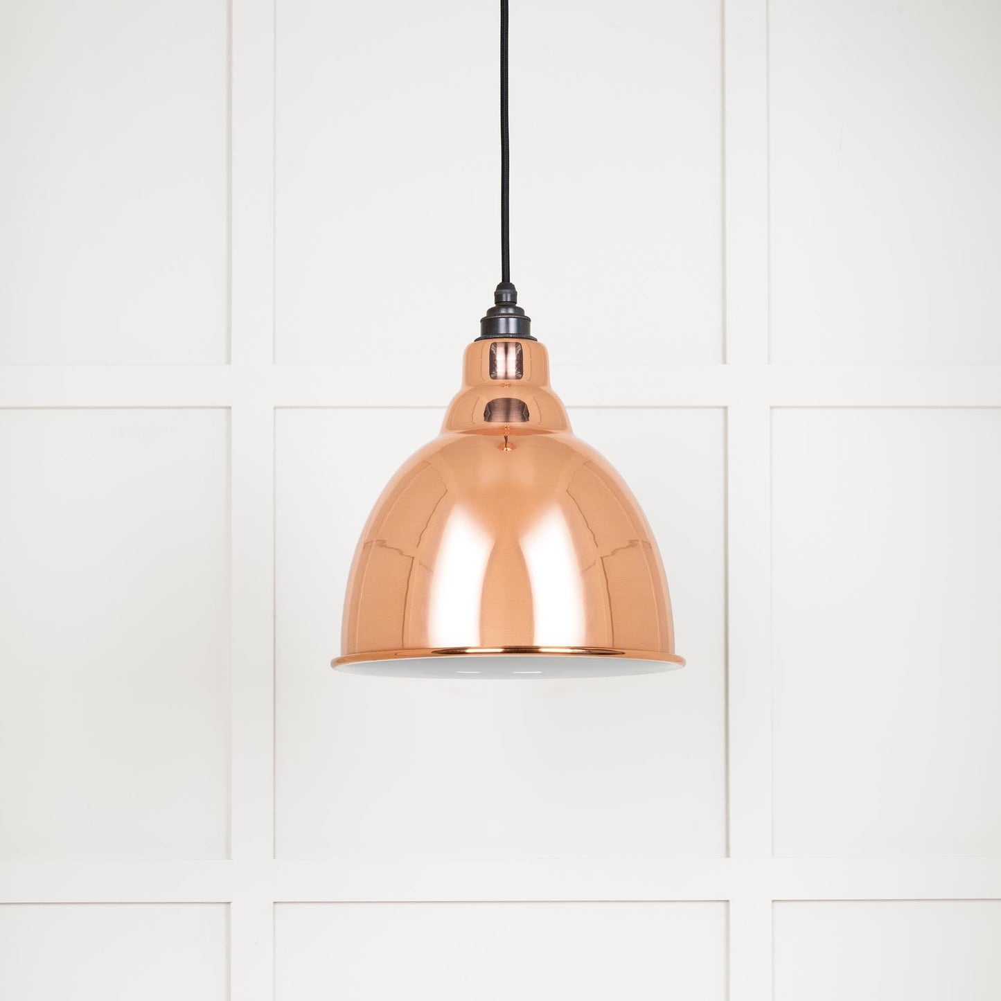 From The Anvil White Gloss Brindley Pendant