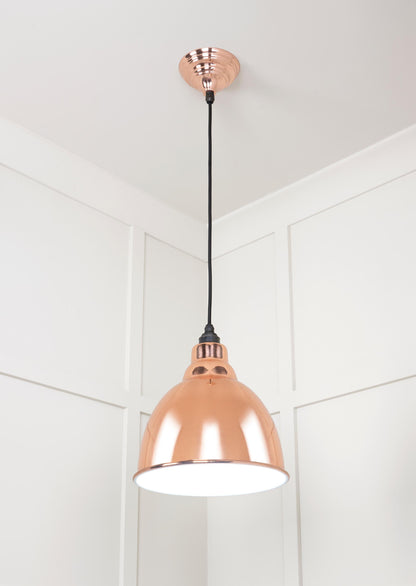 From The Anvil White Gloss Brindley Pendant