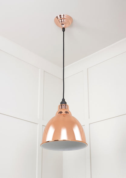 From The Anvil White Gloss Brindley Pendant