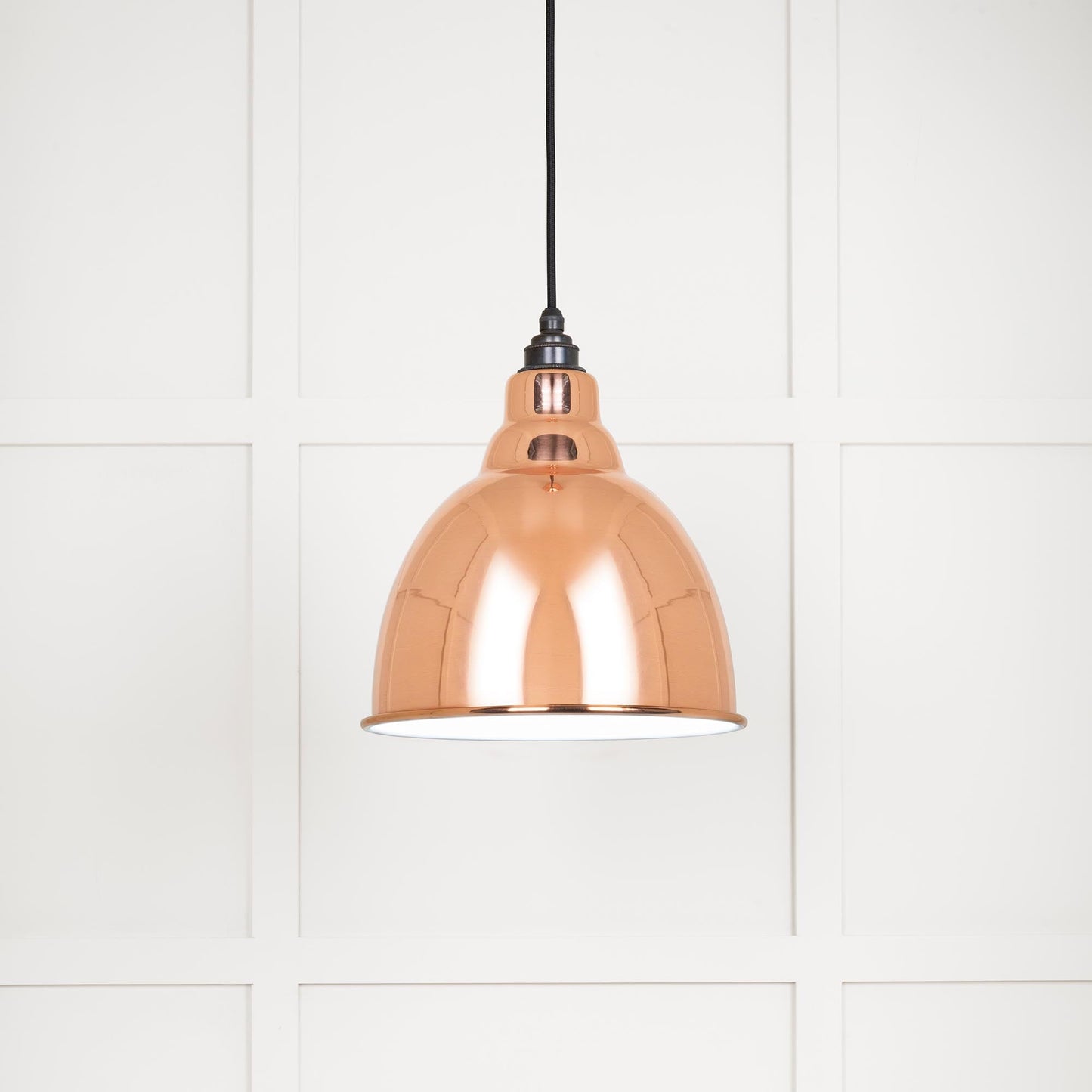 From The Anvil White Gloss Brindley Pendant