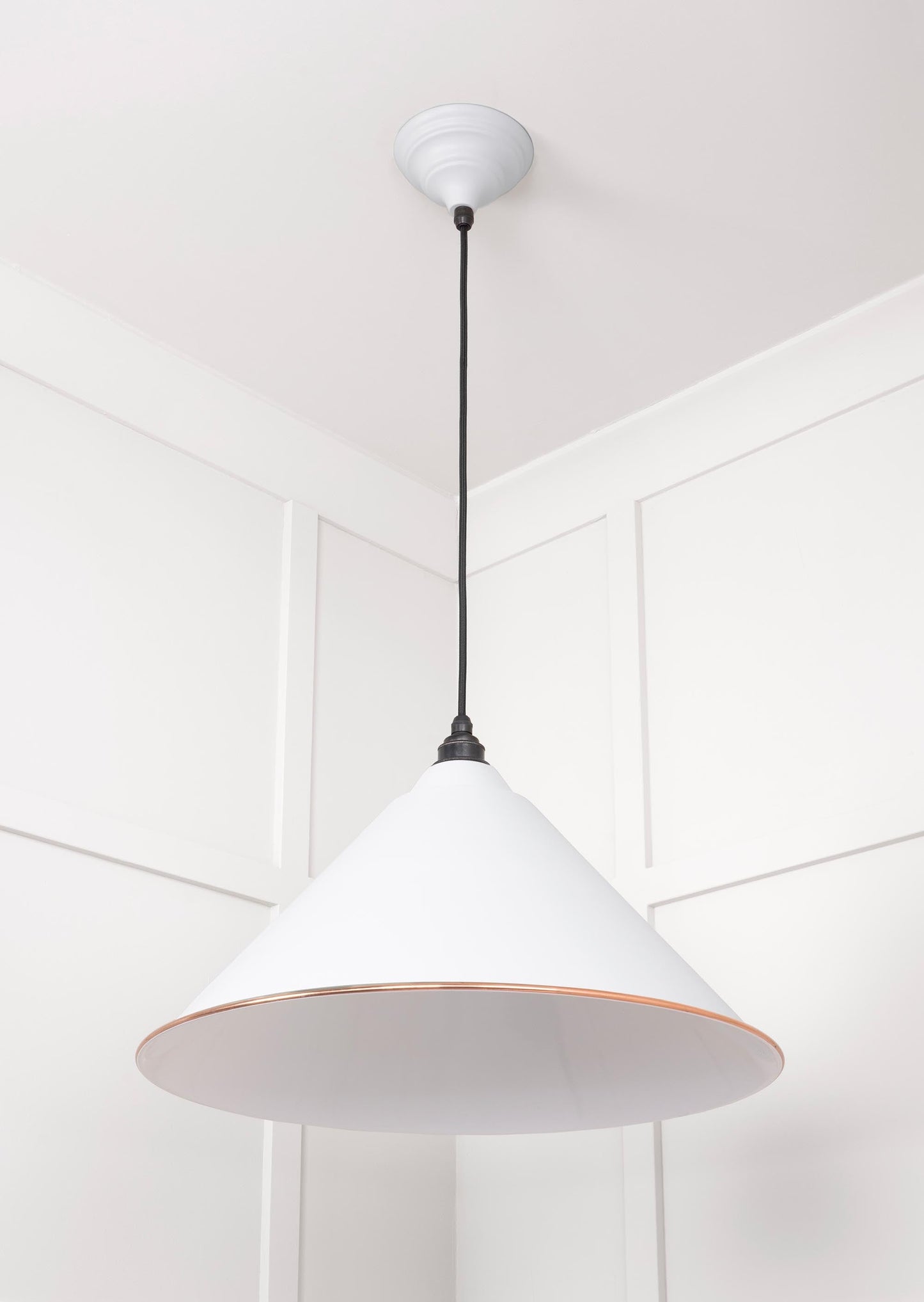 From The Anvil White Gloss Hockley Pendant - Hot Tub Shop