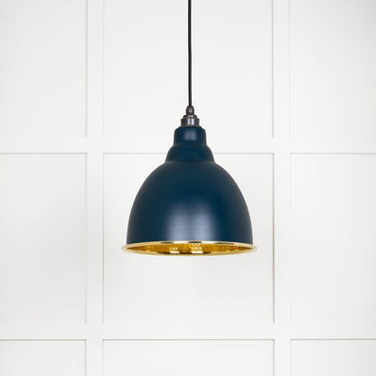 From The Anvil Hammered Brass Brindley Pendant