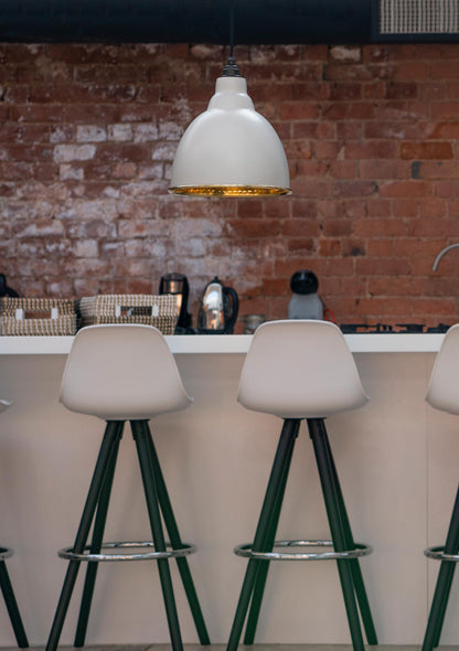 From The Anvil Hammered Brass Brindley Pendant