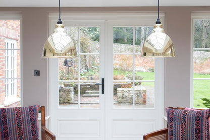 From The Anvil Hammered Brass Brindley Pendant