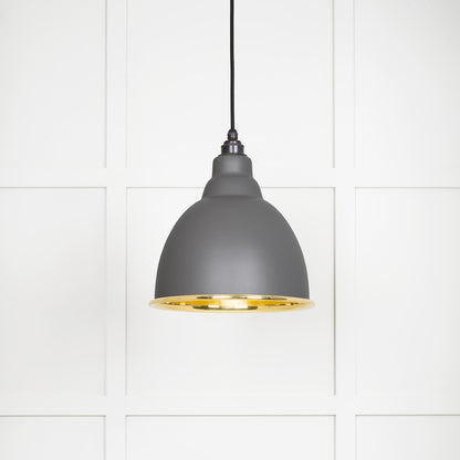 From The Anvil Smooth Brass Brindley Pendant
