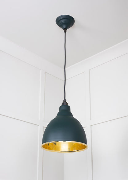 From The Anvil Smooth Brass Brindley Pendant