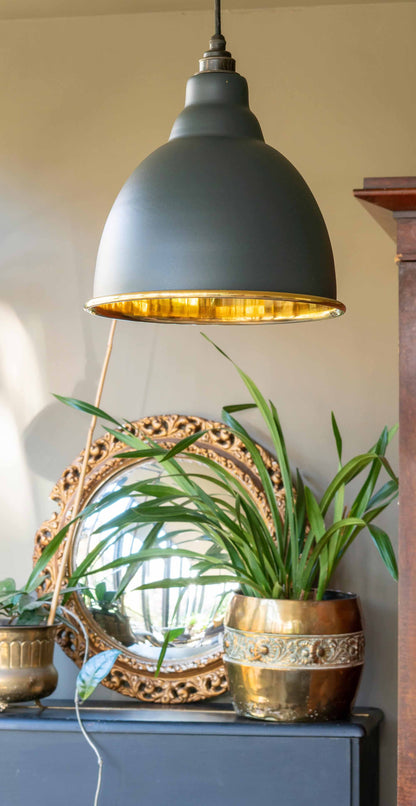 From The Anvil Smooth Brass Brindley Pendant