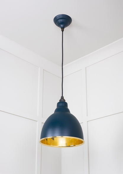 From The Anvil Smooth Brass Brindley Pendant