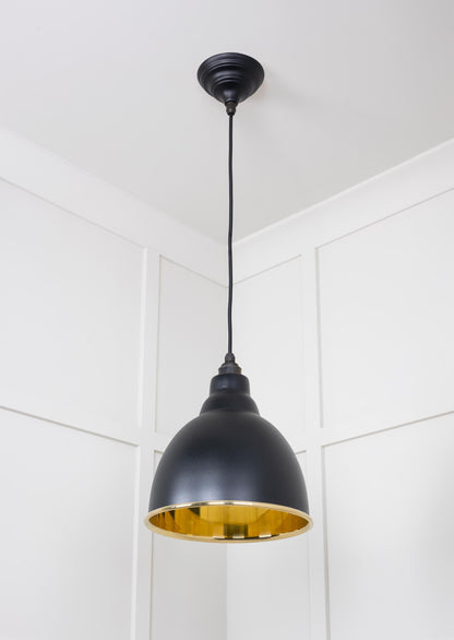From The Anvil Smooth Brass Brindley Pendant