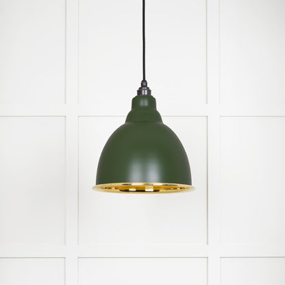 From The Anvil Smooth Brass Brindley Pendant