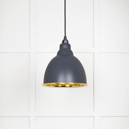 From The Anvil Smooth Brass Brindley Pendant