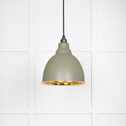 From The Anvil Smooth Brass Brindley Pendant