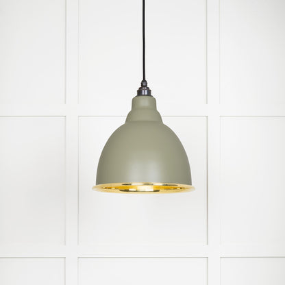 From The Anvil Smooth Brass Brindley Pendant