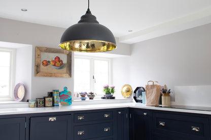 From The Anvil Hammered Brass Harborne Pendant