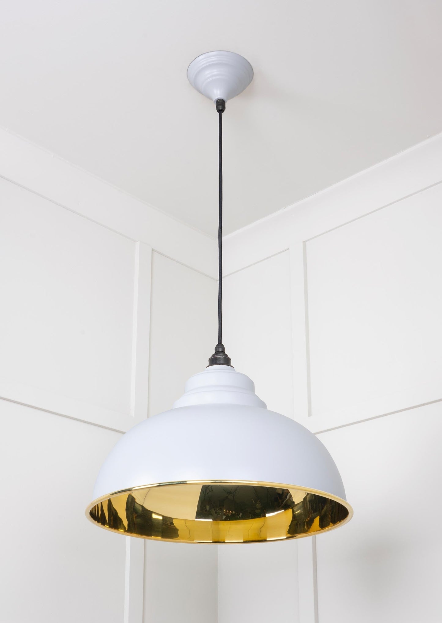 From The Anvil Smooth Brass Harborne Pendant