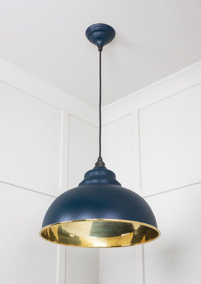 From The Anvil Smooth Brass Harborne Pendant