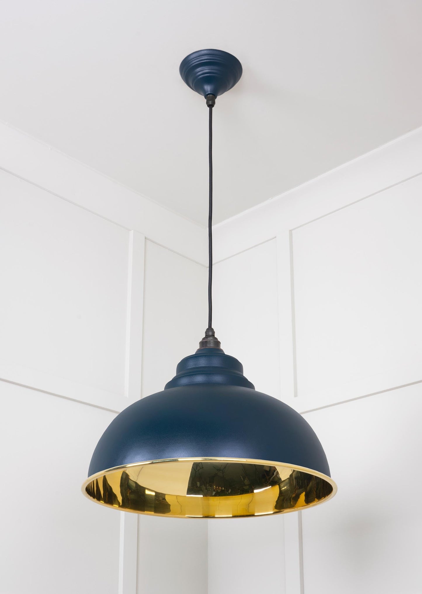 From The Anvil Smooth Brass Harborne Pendant