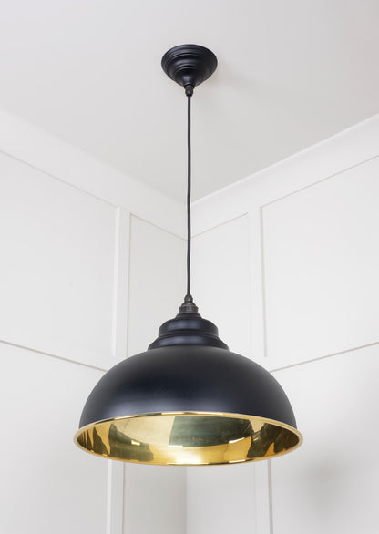 From The Anvil Smooth Brass Harborne Pendant