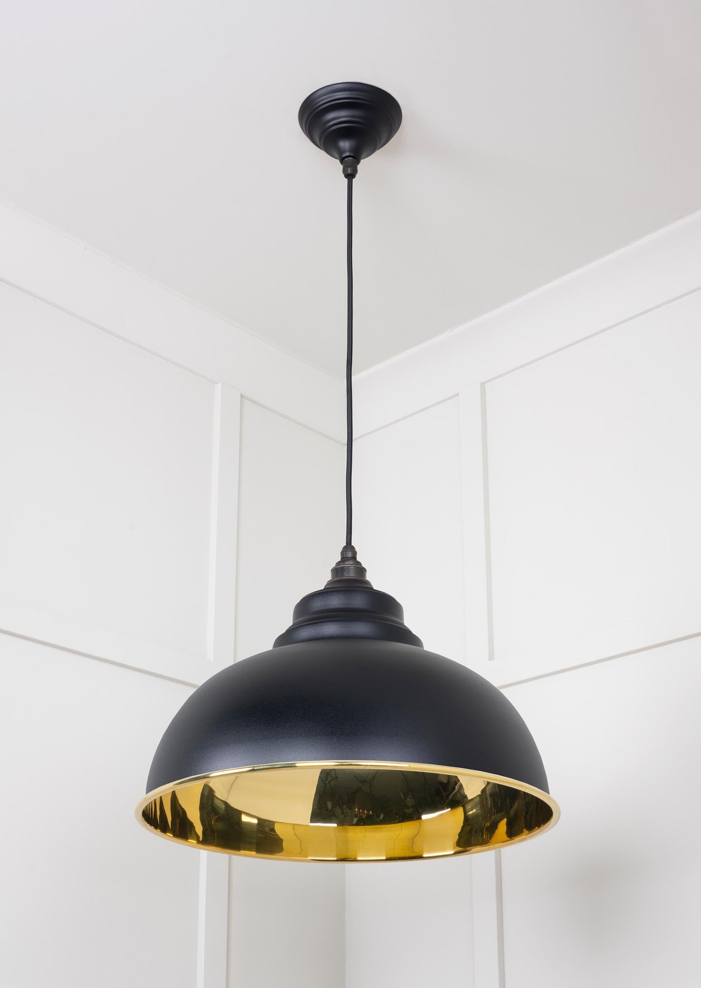 From The Anvil Smooth Brass Harborne Pendant