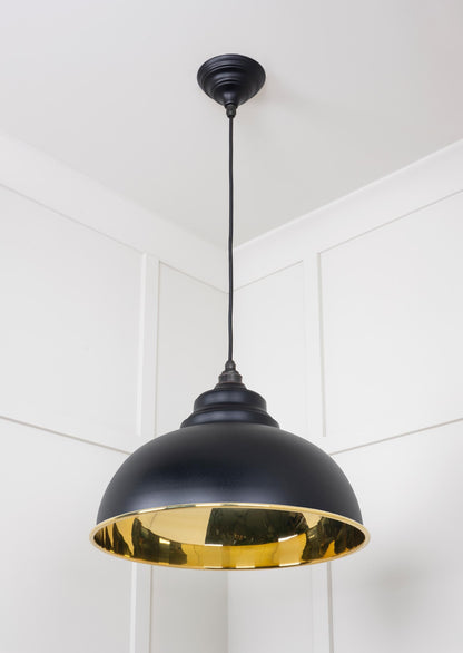 From The Anvil Smooth Brass Harborne Pendant