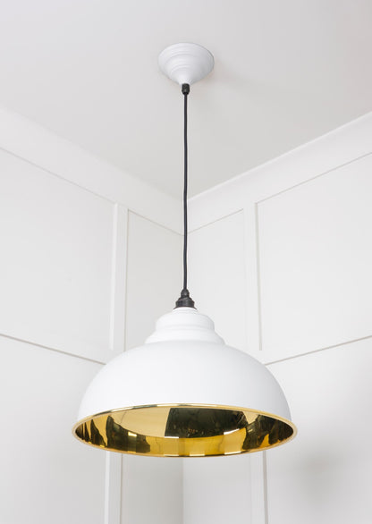 From The Anvil Smooth Brass Harborne Pendant