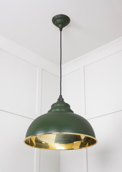 From The Anvil Smooth Brass Harborne Pendant